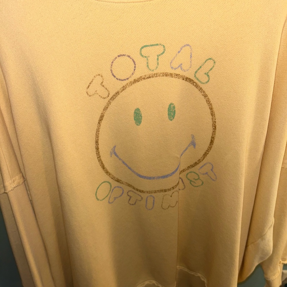 aerie total optimist sweatshirt!